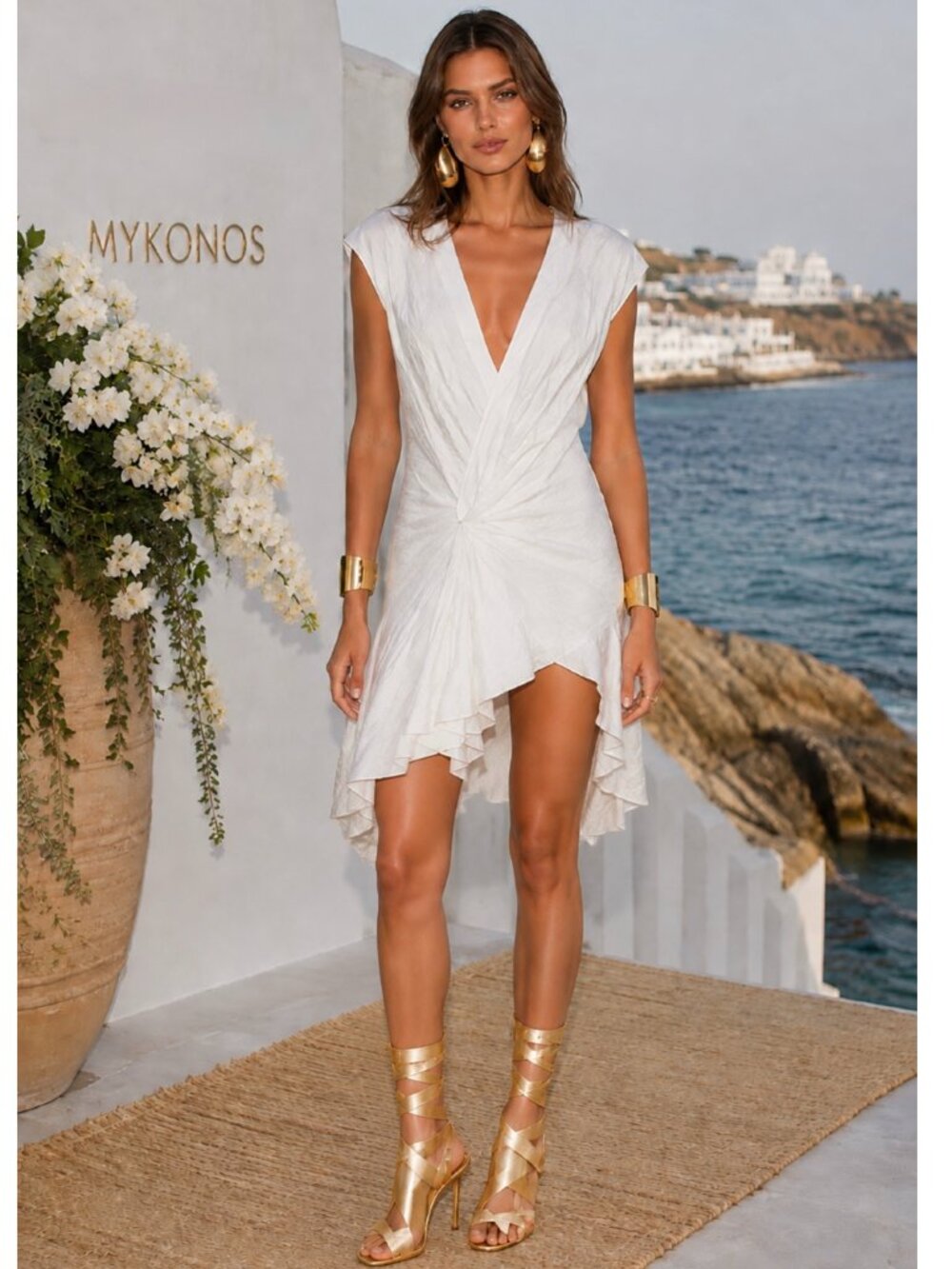 KHAITE MERITH DRESS SIZE 4 US NEW